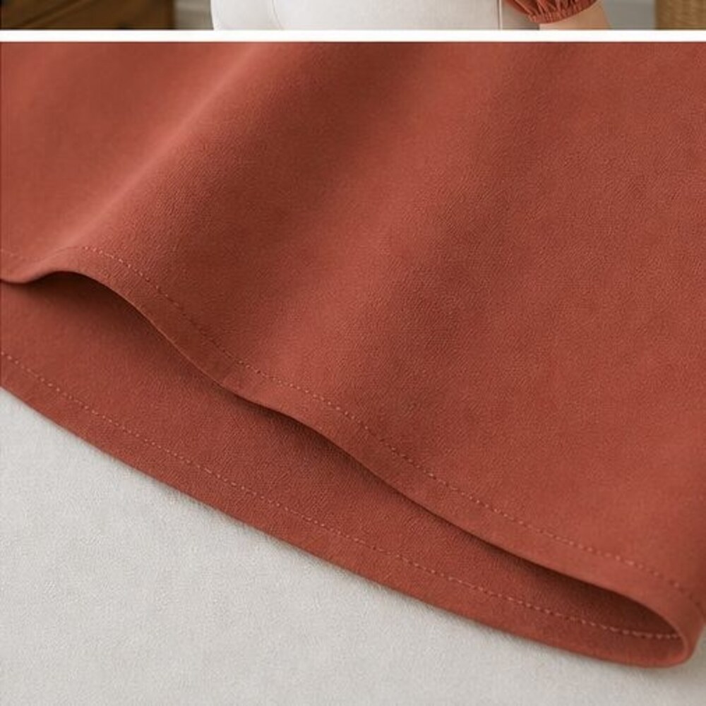 Rust Tunic Blouse - Picture 6 of 6
